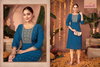 Bina By Aanchi Roman Silk Straight Embroidered Kurti Best Wholesale Shop In Surat